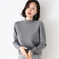 Cardigan Women's Thickened Half Turtleneck Cardigan Women's Sweater Loose Base Knitwear