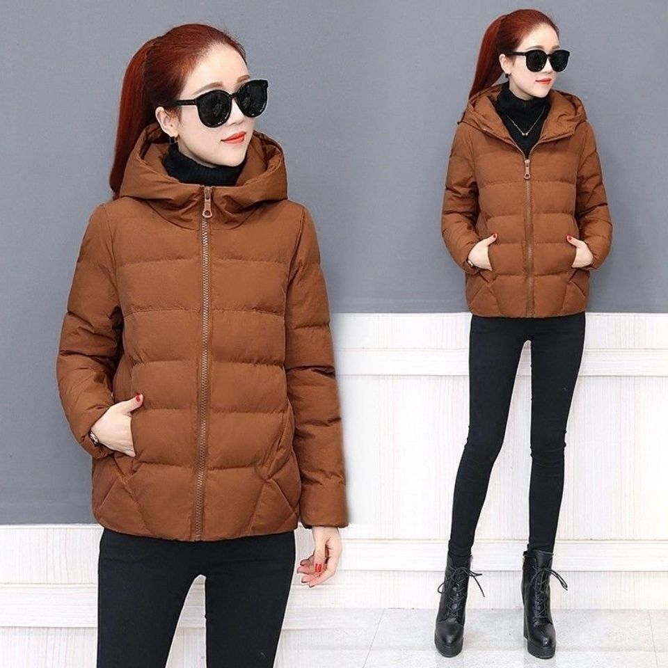 Winter Fashion Women's Short Coat Thick Loose Small Size Down Padded Jacket Trend Wild Hooded Ladies Padded Jacket