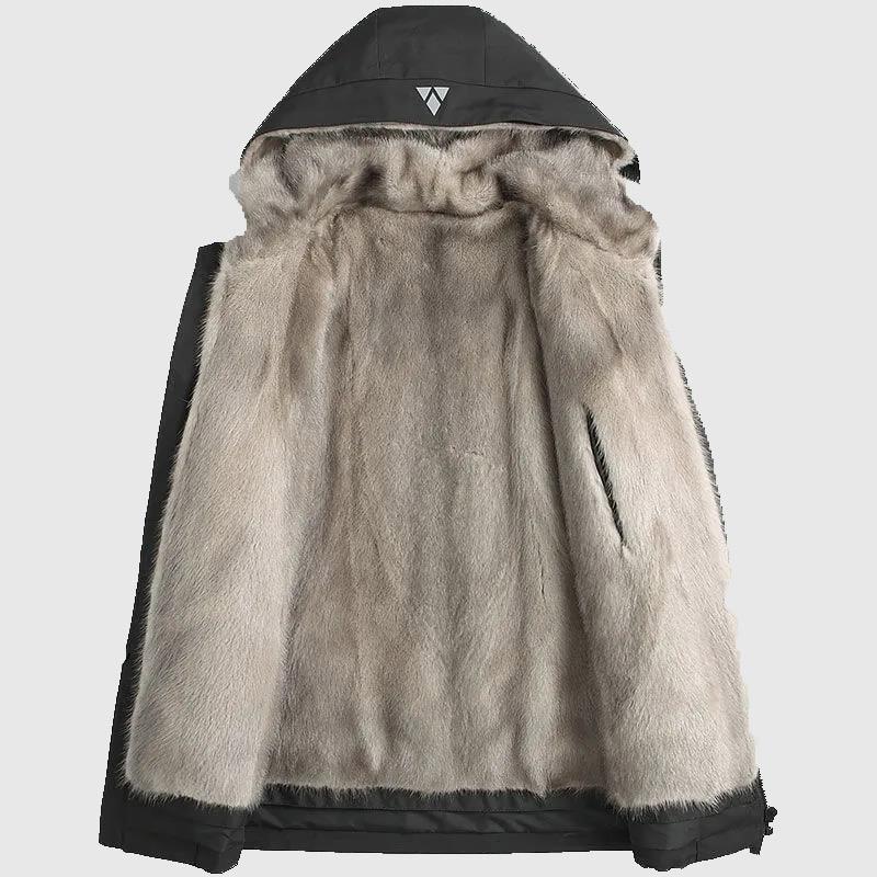 Men's Pie Overcoming Autumn and Winter High-end Mink Coat Mid-length Coat Fur Coat