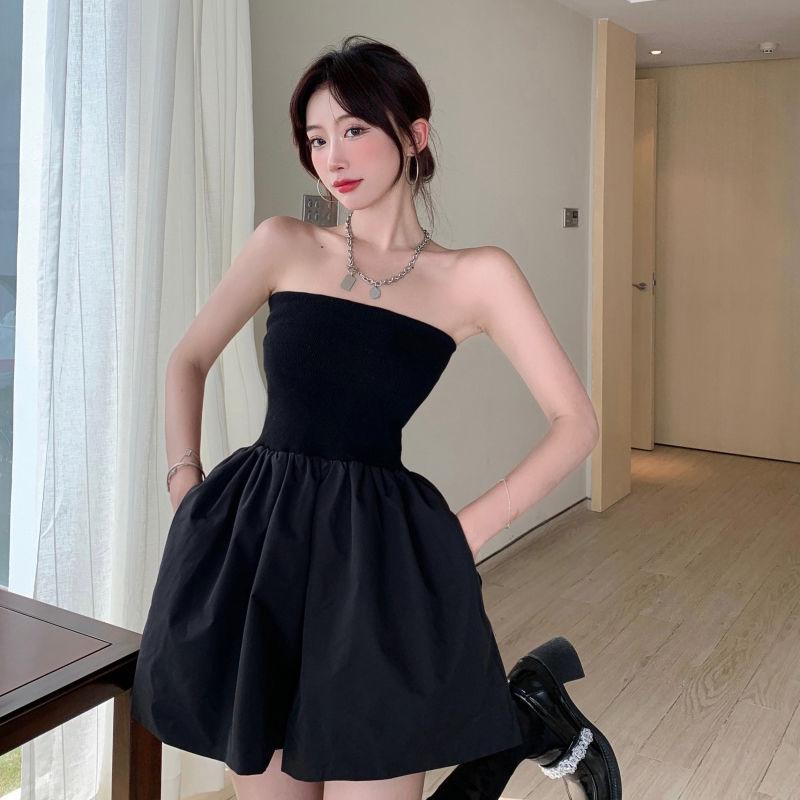 Women  Sexy Top Rompers Spring and Summer Sling Tube Top Casual Vacation Office Home