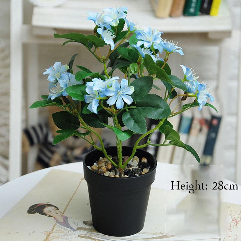 Plastic Flower Silk Flower Artificial Flower Furnishings Living Room Table Decoration Floristry Plant  Small Potted Bonsai Floor Decoration
