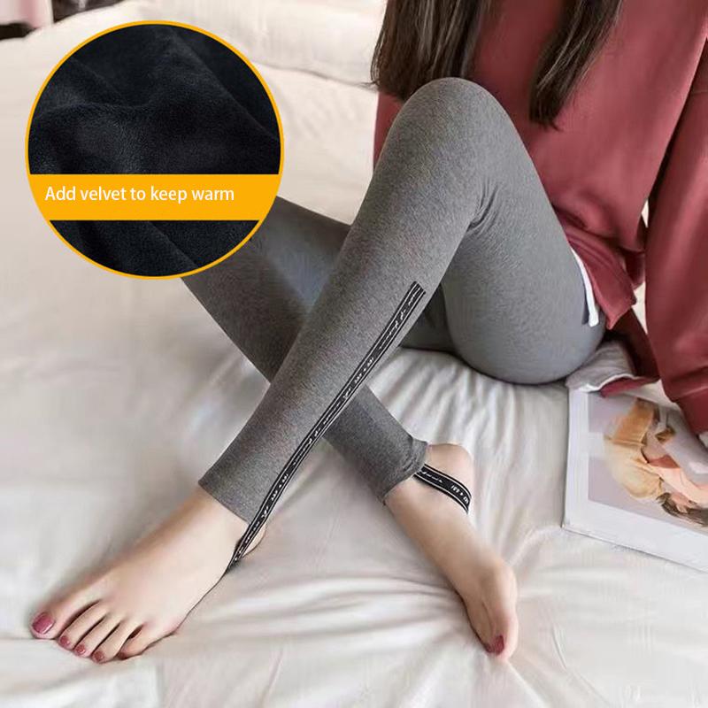 Fleece Leggings Women Wear High Waist and Look Thin In Autumn and Winter Plus Fleece Thickened Warmth Bottoming Stretch Pants Modified Leg Type