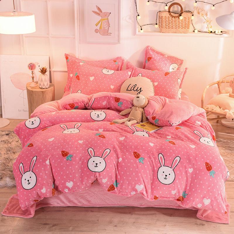 Winter Thick Fleece Duvet Cover Super Soft Warm Duvet Cover Home Decor Soft Warm Bedding Sets