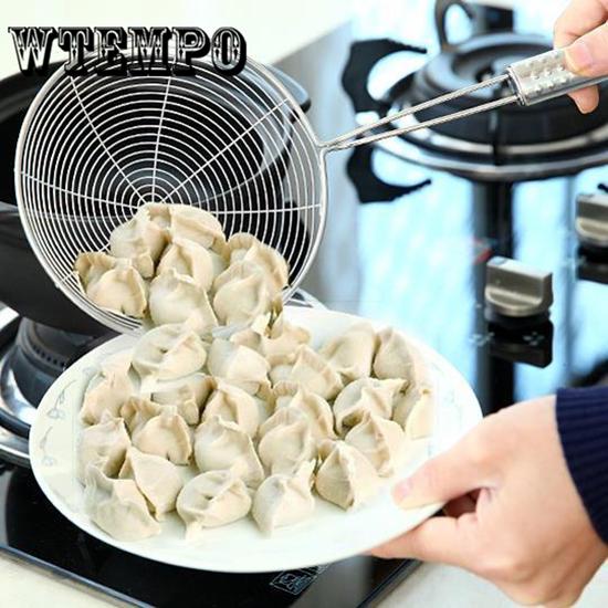 Stainless Steel Colander Home Dense Mesh Oily Soy Milk Filter Spoon