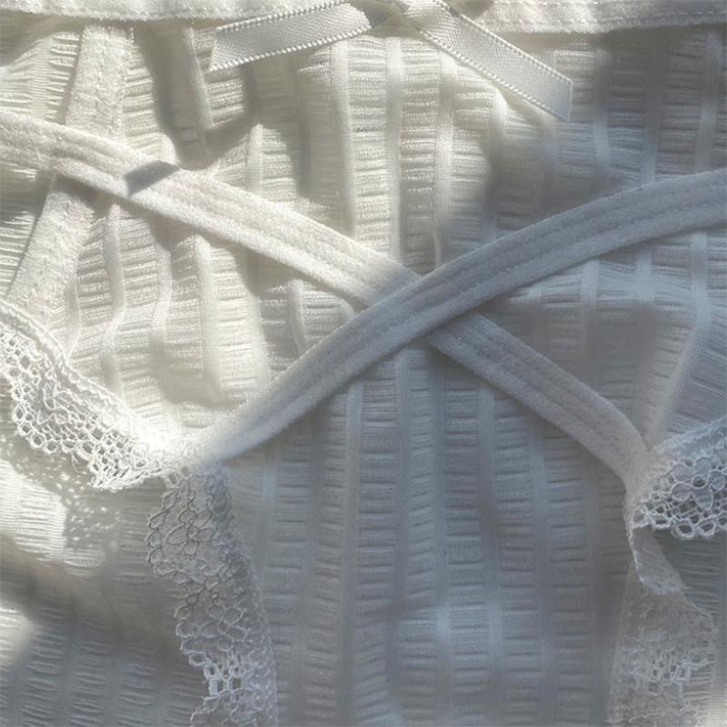 1/2pc Pure Desire Girls Panties Sexy Temptation Cross Bow Low Waist Seamless Briefs