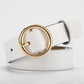 Belt Fashion Women Leather Alloy Pin Buckle Waist Strap Belt Slim Waistband