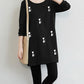 Fashion Women Long Sleeve Embroidered Solid Polyester T-Shirt Autumn  Femininas Basic Tops Loose Chemise Tunic Pullover