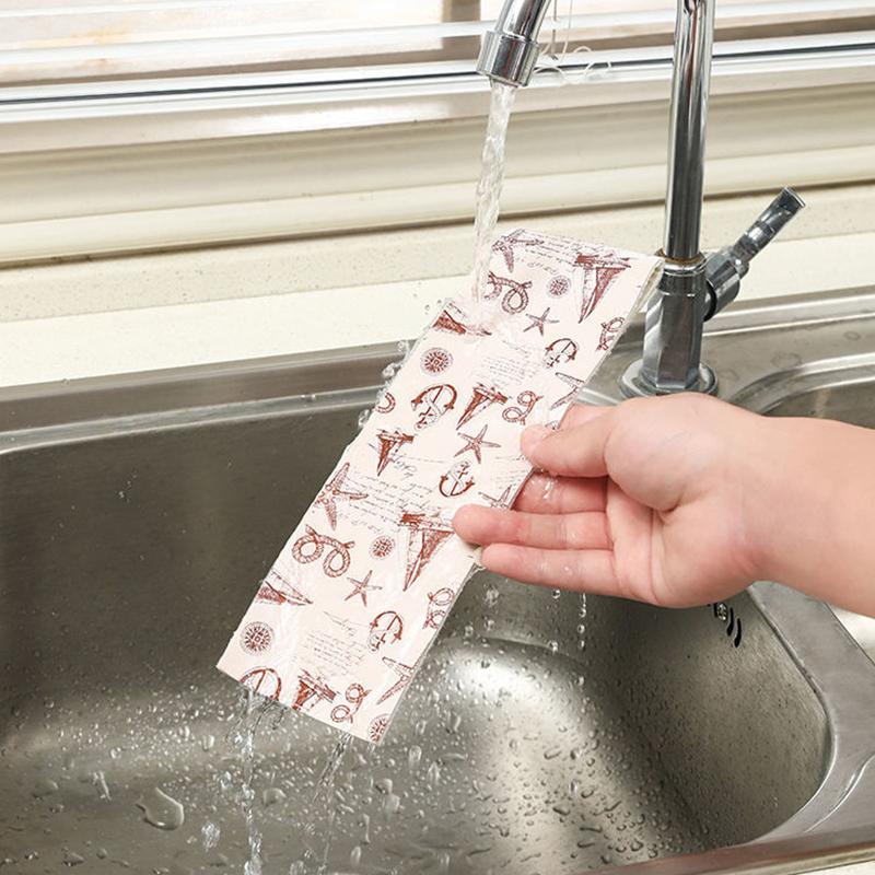 Kitchen Beauty Seam Stickers Sink Self-adhesive Waterproof Stickers Kitchen Sink Bathroom Sink Vanity Electrostatic Absorbent Stickers Can Be Washed