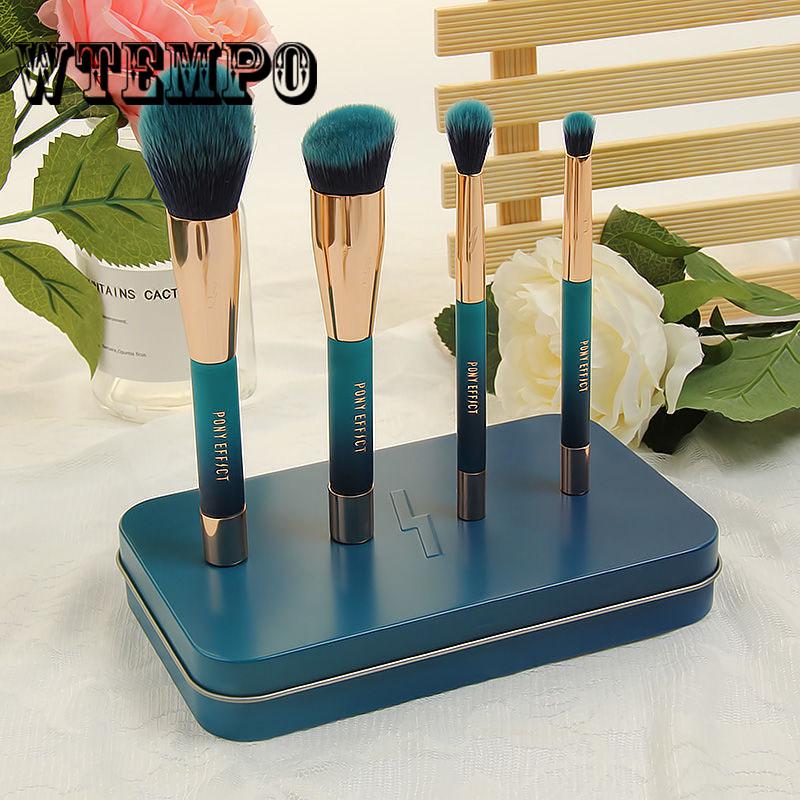 4-5pcs/Set Professional Makeup Brush Set Wood Handle Makeup Cosmetic Brush