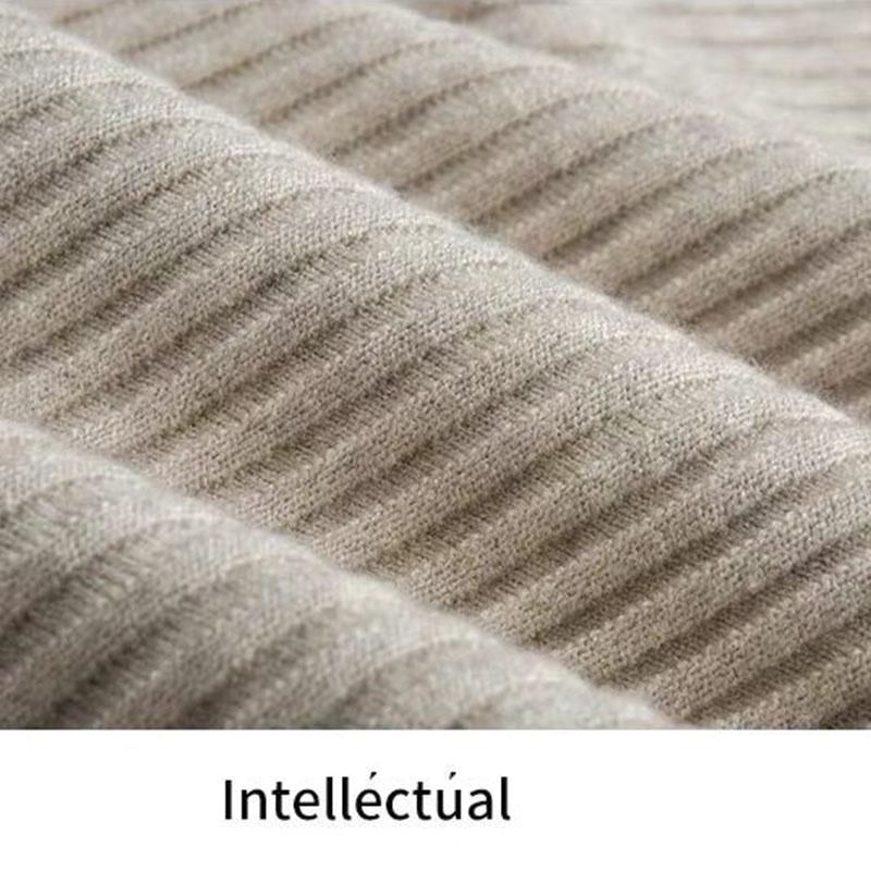 Autumn and Winter Long Thick A-line Knitted Dress Women Loose Pullover Sweater Dress Bottoming Wool Sweater