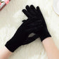 Two Pairs Pack Gold Velvet Warm Gloves Cold Protection Outdoor Riding Gloves Dance Ladies Gloves