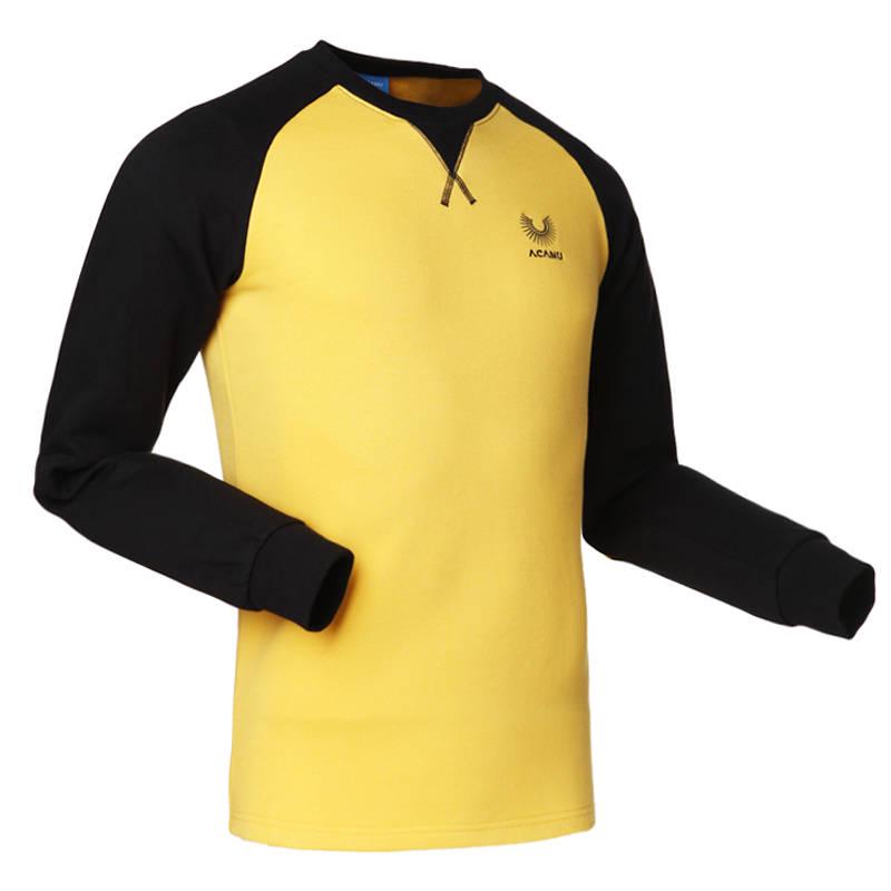 Fall Winter Men's Stitching Sweatshirt Fashion Round Neck Pullover Sportswear