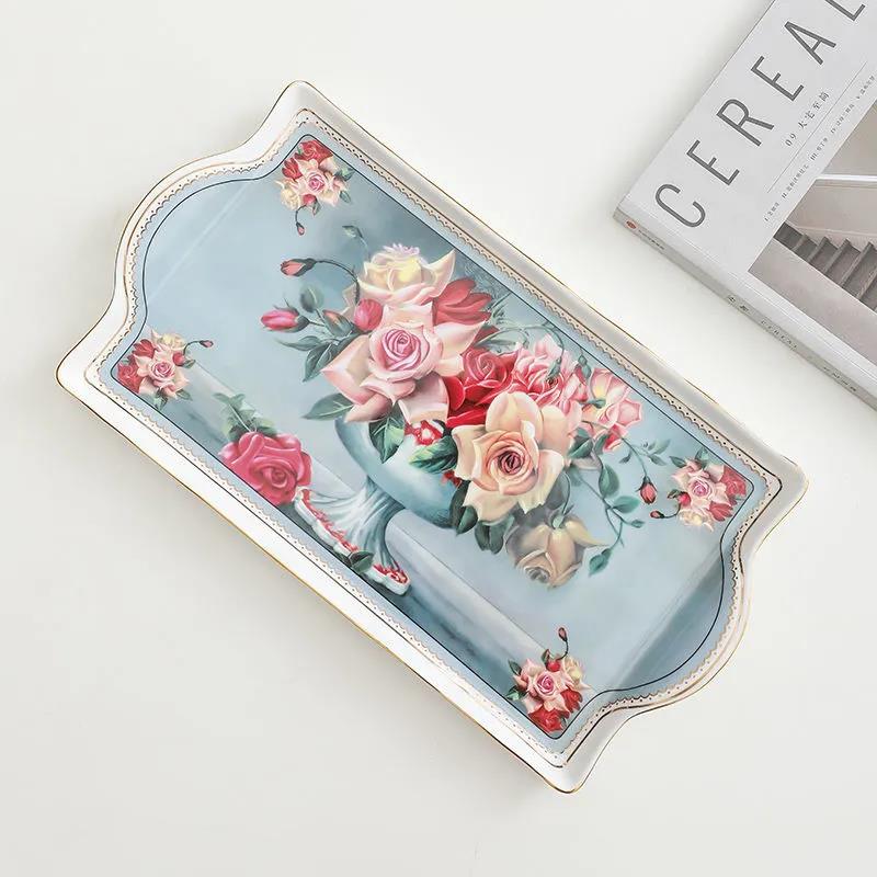 Rose Angel Bone China Exquisite Coffee Cup European Style Small Luxury Suit with Spoon Ceramic High-end Elegant Retro