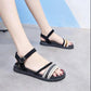 Sandals Female Summer Students Korean Light Casual Woven Flat Beach Roman Shoes
