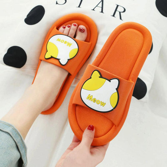 Girls Sandals and Slippers Summer Cartoon Indoor and Outdoor Bathing Non-slip Home Slippers