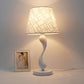 Modern Minimalist Table Lamp Bedroom Bedside Lamp Creative Blue Fabric Lampshade Lamp Living Room