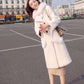 Winter Fashion Lamb Fur Faux Fur Coat Female Mid-length Korean Loose Casual White Fur Collar Coat