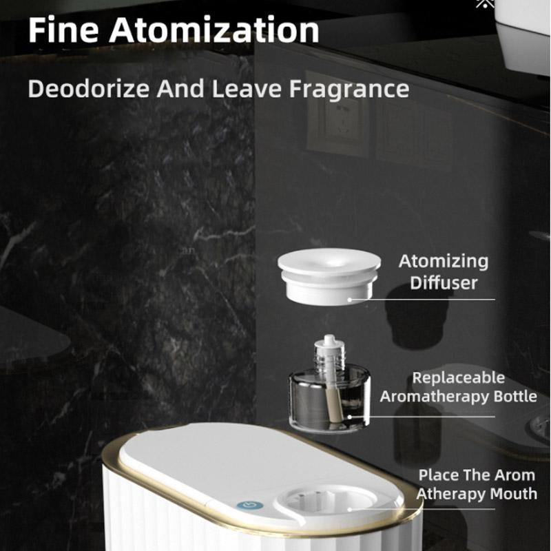 Toilet Intelligent Sensor Trash Can with Aromatherapy Automatic Household Toilet Paper Bucket Narrow Gap Light Luxury Electric