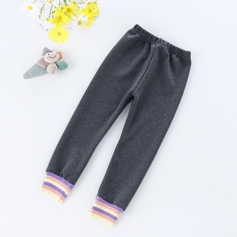 Girls' Leggings Velvet Pants Children's Three-layer Thickened Warm Pants Winter Children's Cotton Pants, Bottoming Pants