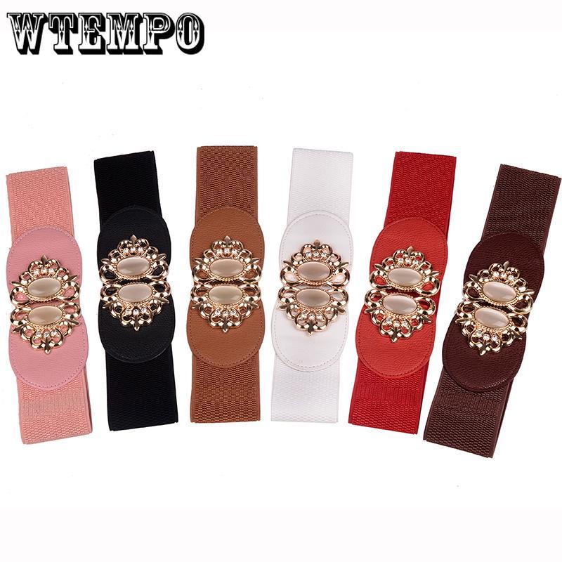 Women's Court Vintage Belt Gemstone Embroidered Diamond Women's Elastic Band Girdle