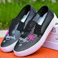 Large Size Mesh Shoes Women's Spring and Summer Hollow Out Casual Shoes Breathable Soft Bottom Non-slip Flat Shoes