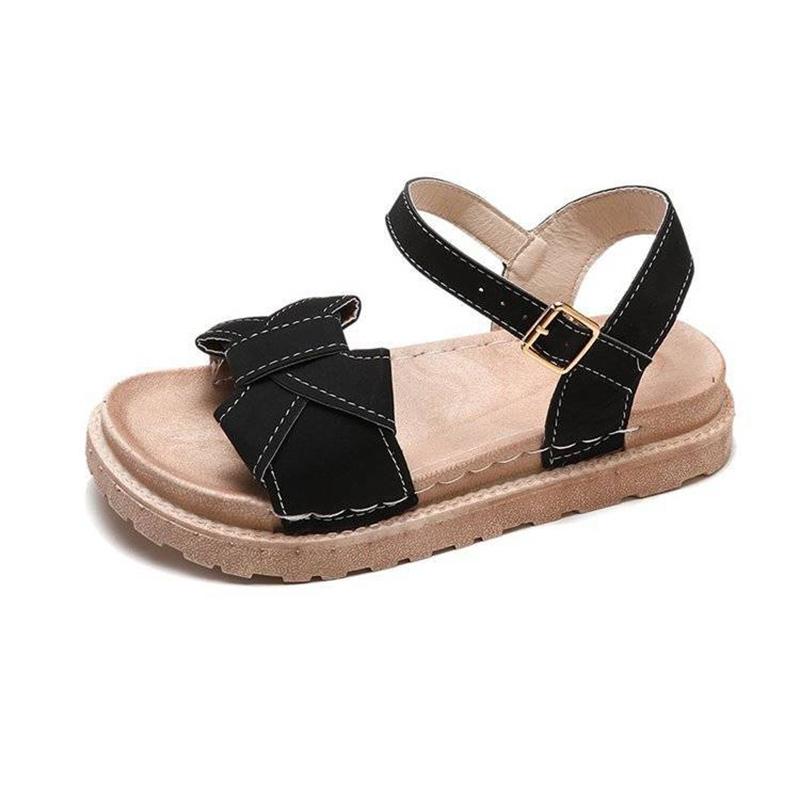 Roman Sandals Female Students Summer Wild Korean Version of The Word Buckle Flat Female Sandals Platform Platform Shoes
