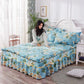 Non-slip Mattress Protection Cover Skin-friendly Bed Cover Bedroom Twill Bed Skirt Bedspread