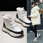 Snow Boots Women's Autumn and Winter All-match Plus Velvet Short Boots Cotton Shoes Increased Martin Boots