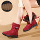 Thick Velvet Snow Boots Women's Waterproof Non-slip Middle Tube Women's Cotton Shoes Keep Warm and Comfortable In Winter