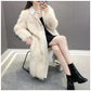 Korean Version of Thick Raccoon Fur Women's Coat Autumn and Winter Fashion Look Thin Woven Jacket