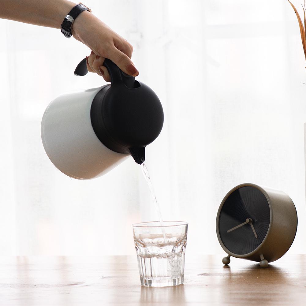 Stainless Steel Oblique Mouth Water Pot Thermos Insulated Tea Pot Light Handle Vacuum Flask 650ml 880ml