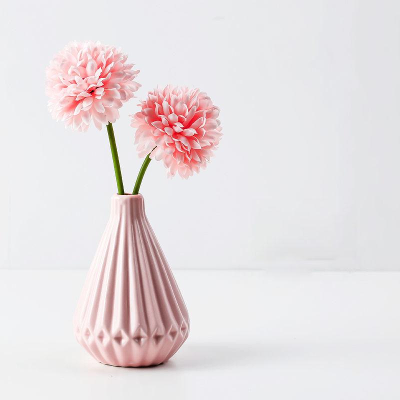 Include Vase Fake Flower Decoration Living Room Simulation Flower Furnishing Room Bouquet Flower Arrangement Vase Bedroom Room Flower Nordic