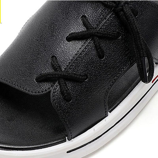 Men's Slippers Summer Korean Outdoor Trend Thick-soled Outer Wear Net Red Strap Sandals and Slippers