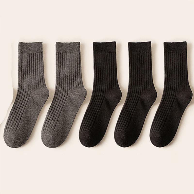 Socks Women's Korean Version of The Tube Socks Spring and Autumn Ins Tide All-match Pile Socks Cute Solid Color Women's Long Tube Stockings