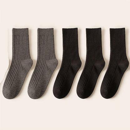 Socks Women's Korean Version of The Tube Socks Spring and Autumn Ins Tide All-match Pile Socks Cute Solid Color Women's Long Tube Stockings