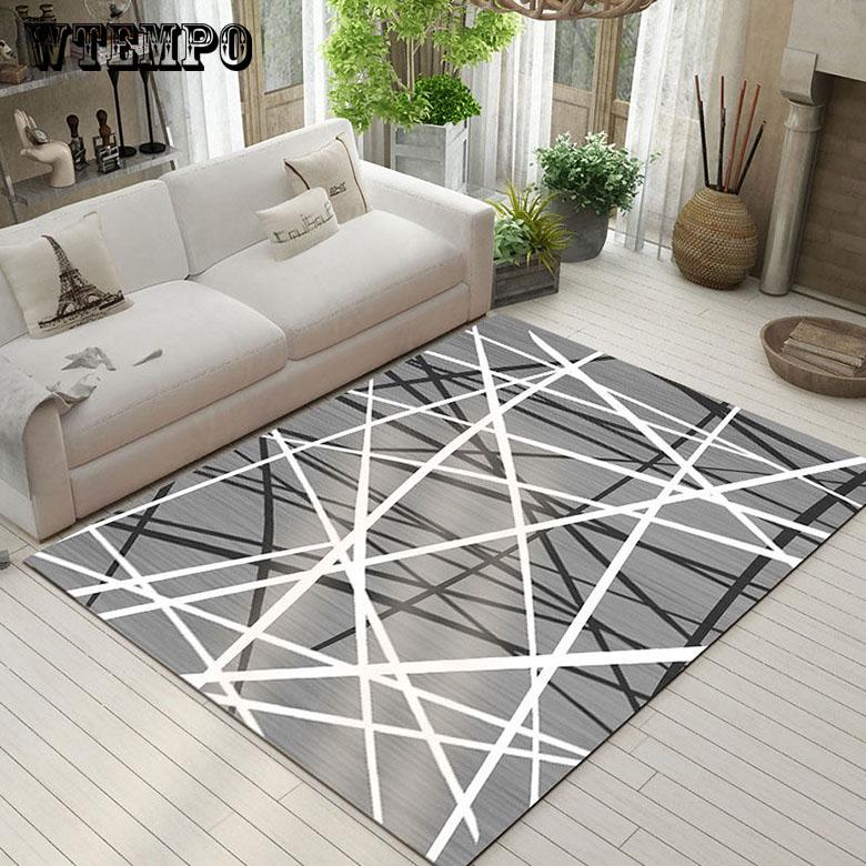 Modern Simplicity Carpet for Living Room Bedroom Geometric Pattern Carpets Non-slip