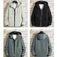 Spring and Autumn Men's Sports Jacket Trend Solid Color Hooded Casual Jacket Loose Student Workwear Thin Baseball Uniform