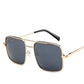 Fashion Square Sunglasses Women Brand Design Metal Frame Gradient Lenes Oversized Ladies Sun Glasses