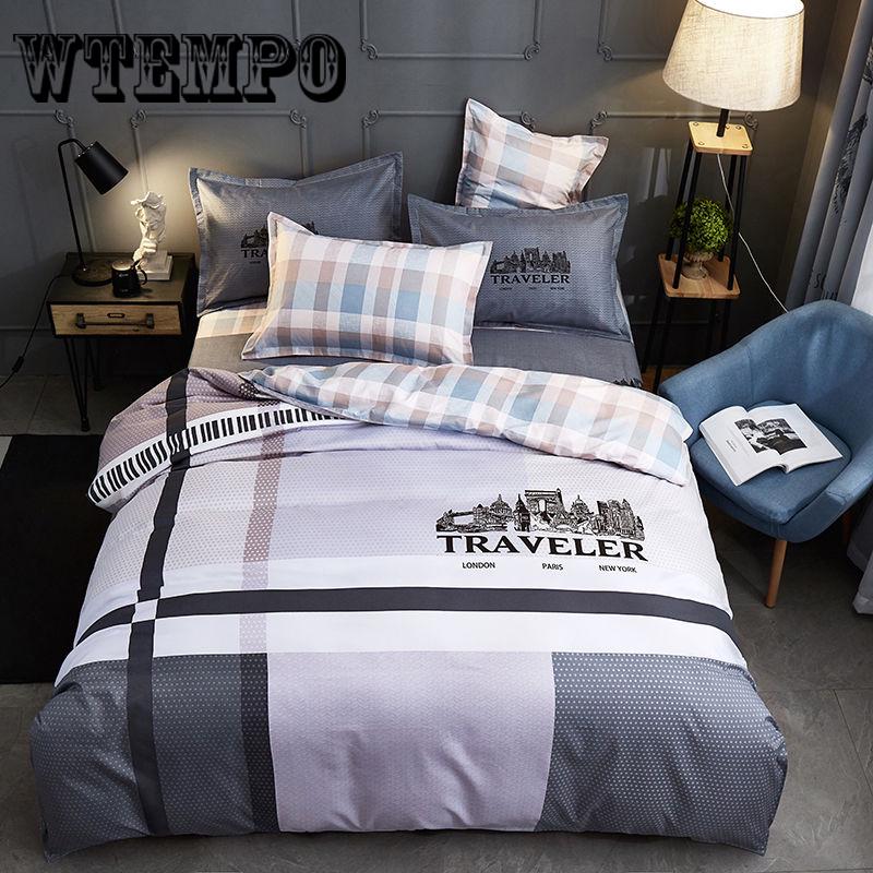 Bedding set Skin cotton duvet cover set Twin Full Queen Size Quilt cover Bed Sheet Pillowcase