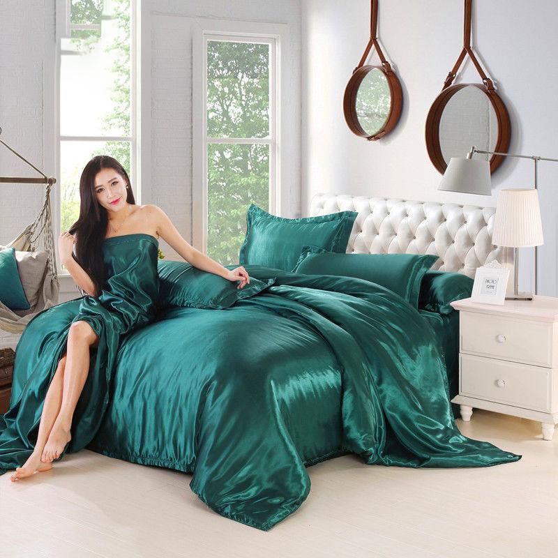 Sleeping Four-piece Pure Color Household Duvet Cover Sheet Student 4-piece Dormitory Bedding