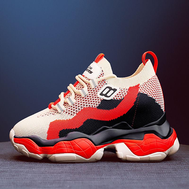 Roman Breathable Chunky Sneakers Women Summer Mesh Slip-on Woman Casual Sneakers Thick Sole Women Shoes