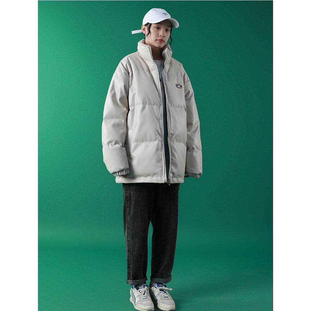 Two-sided Pu Leather Cotton Jacket Women's 2020 New Style Stand-up Collar Loose Thick Cotton-padded Jacket Cotton-padded Jacket Bread Clothes