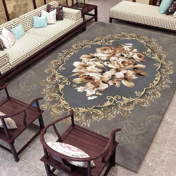 Chinese Style Living Room Carpet Simple Bedroom Carpets