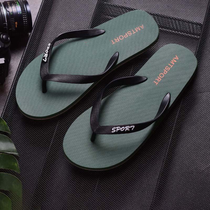 Men's Summer Non-slip Sandals and Slippers Rubber Wear-resistant Outer Beach Shoes