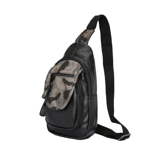 Camouflage Chest Bag Men Large Capacity Multi-pocket Shoulder Bag Outdoor Sports Bag Backpack