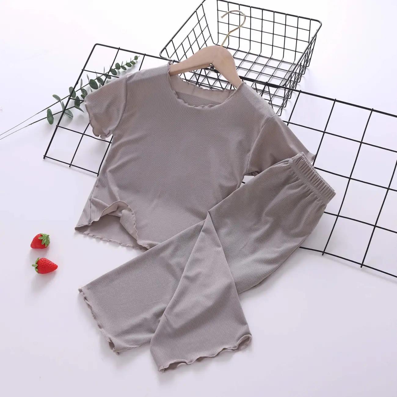 Girls' Pajamas Mask T Summer Thin High Elastic Children's Home Service Air-conditioning Suit Loose Suit