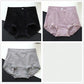 3 Packs of Antibacterial Sexy Women's Panties Japanese Mid-waist Briefs with Cotton Crotch Body Sculpting Buttocks Beautifying Trousers