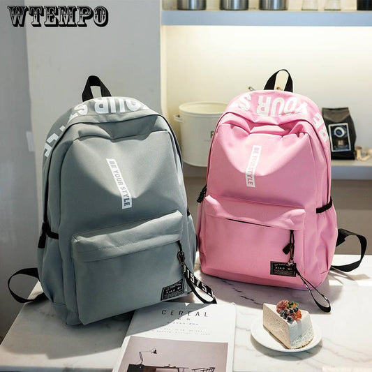High Quality Nylon Travel Backpack Women Back Pack School Bags For Teenage Girl Rucksack