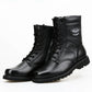 Men's Training Boots Combat Boots High-top Leather Wool Boots Outdoor Tooling Boots Single Boots Martin Boots