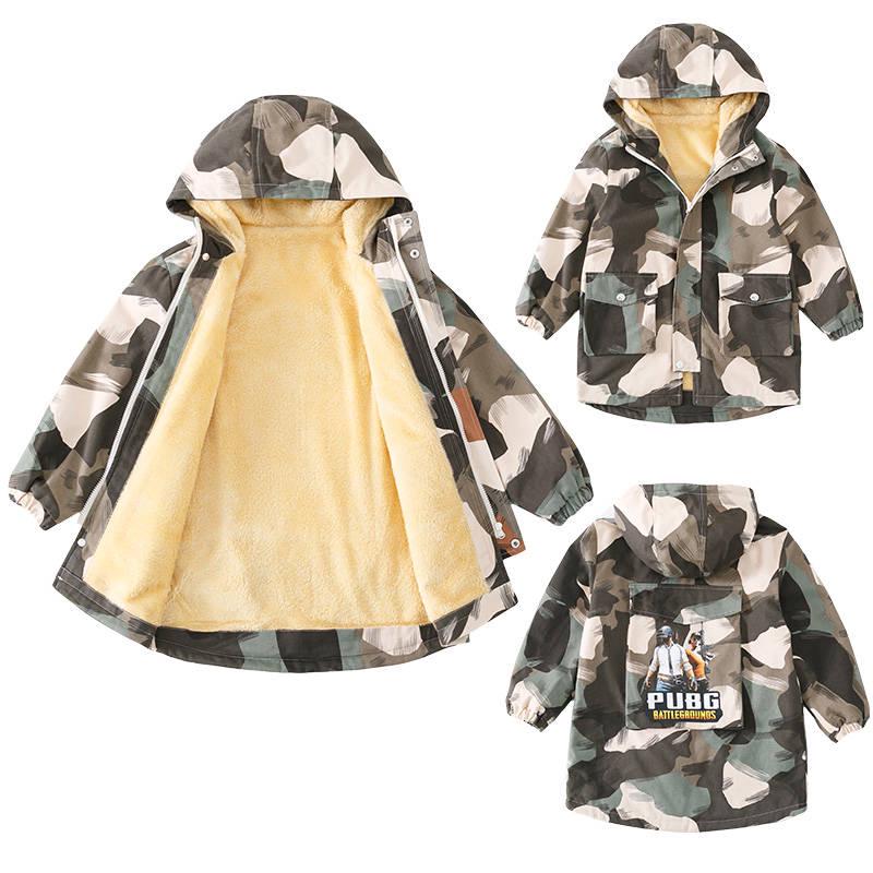Baby Boy Coat Kids Warm Winter Fleece Jackets Snow Wear Boys Parka Snowsuit Smile Jersey Casual